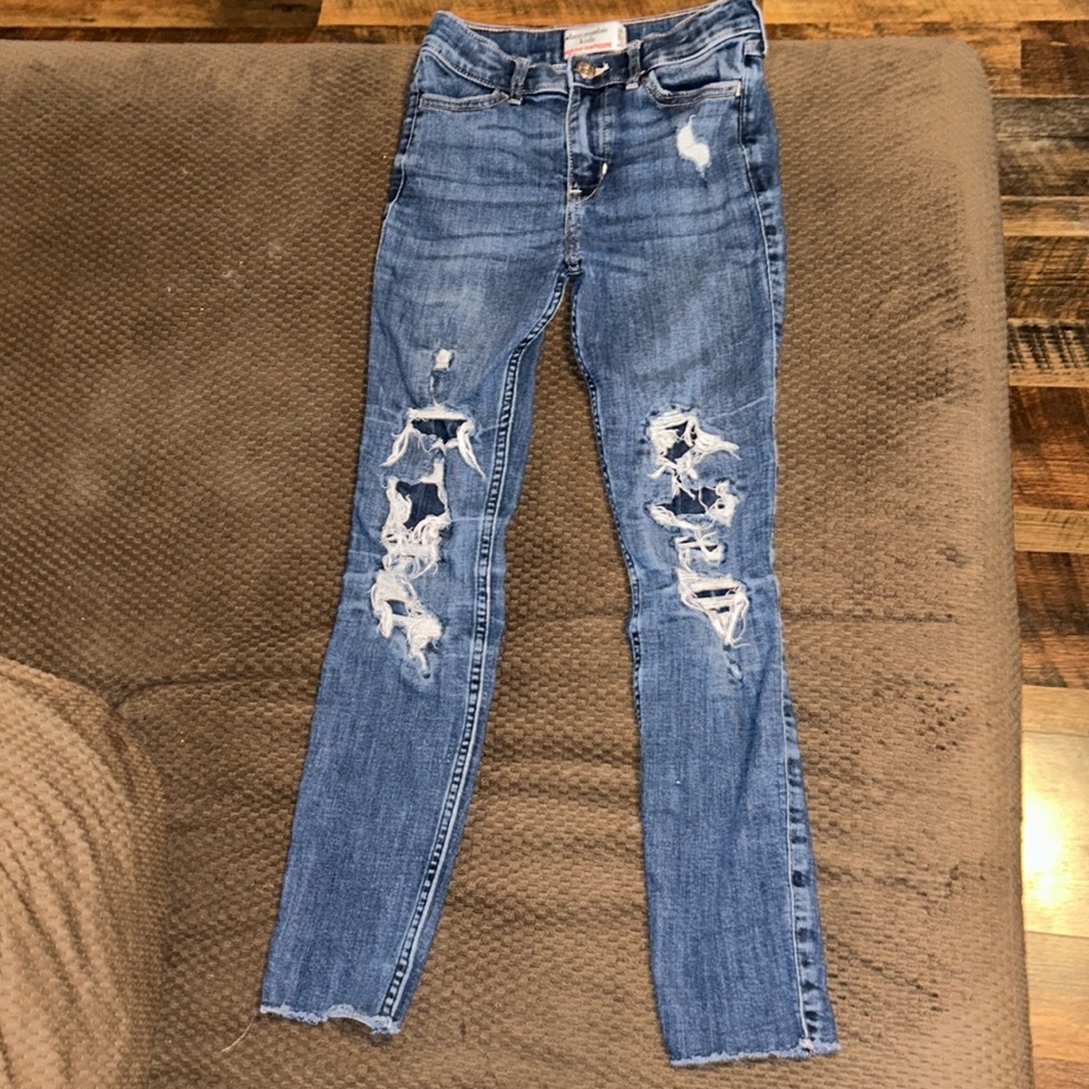 Abercrombie KIDS high-rise Jean legging Girls size skinny 9/10